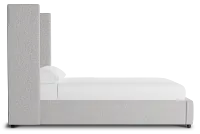 Captiva Elite Gray 60" Upholstered Shelter Bed