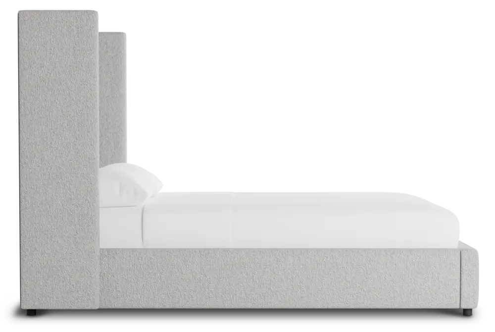 Captiva Elite Gray 60" Upholstered Shelter Bed Captiva Elite Gray 60" Upholstered Shelter Bed