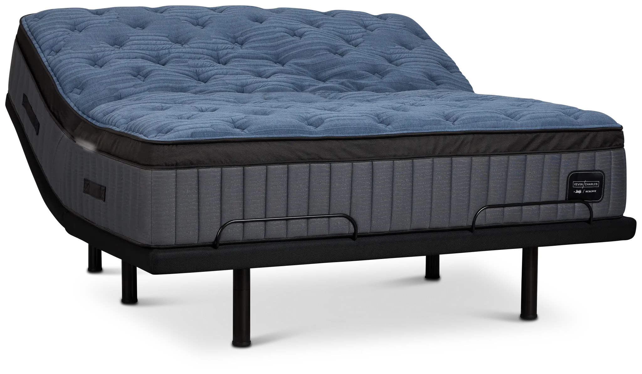 Kevin Charles By Sealy Reserve Lux Plush Deluxe Adjustable Mattress Set