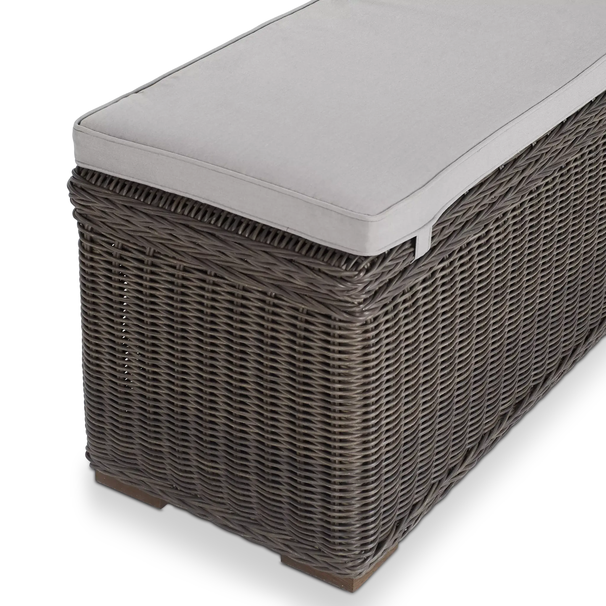Canyon Gray Woven Dining Bench Canyon Gray Woven Dining Bench