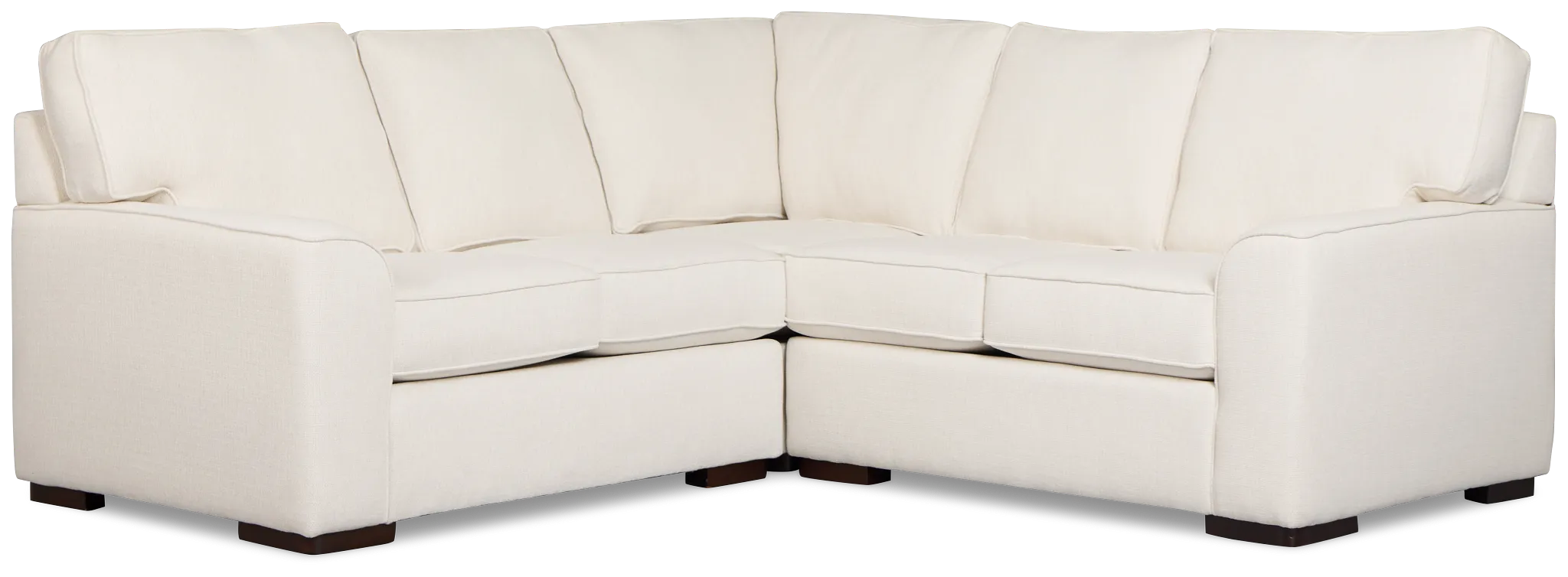 Sinclair Light Beige Fabric Small Two-arm Sectional