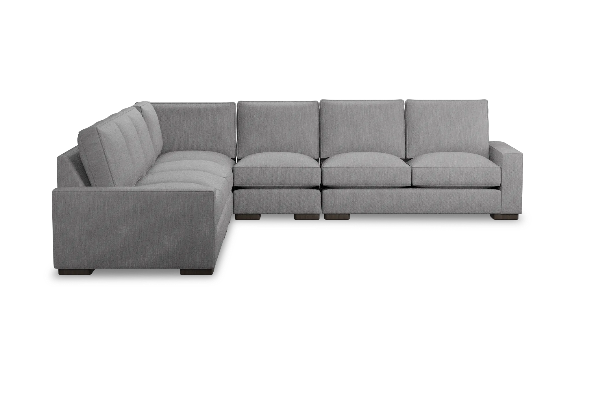 Edgewater Revenue Gray Large Two-arm Sectional