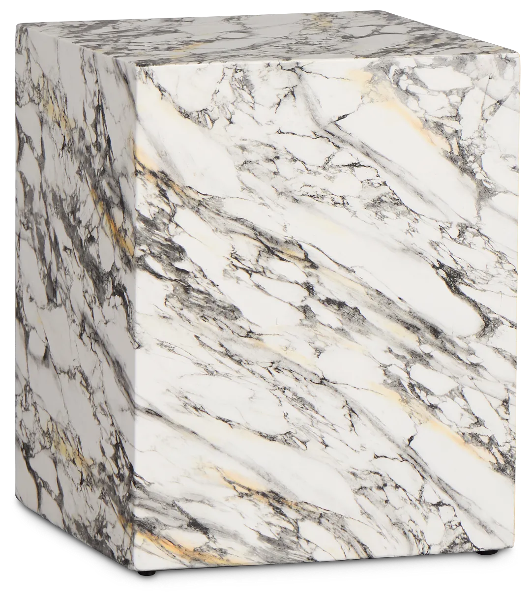 Sebbie White Square End Table