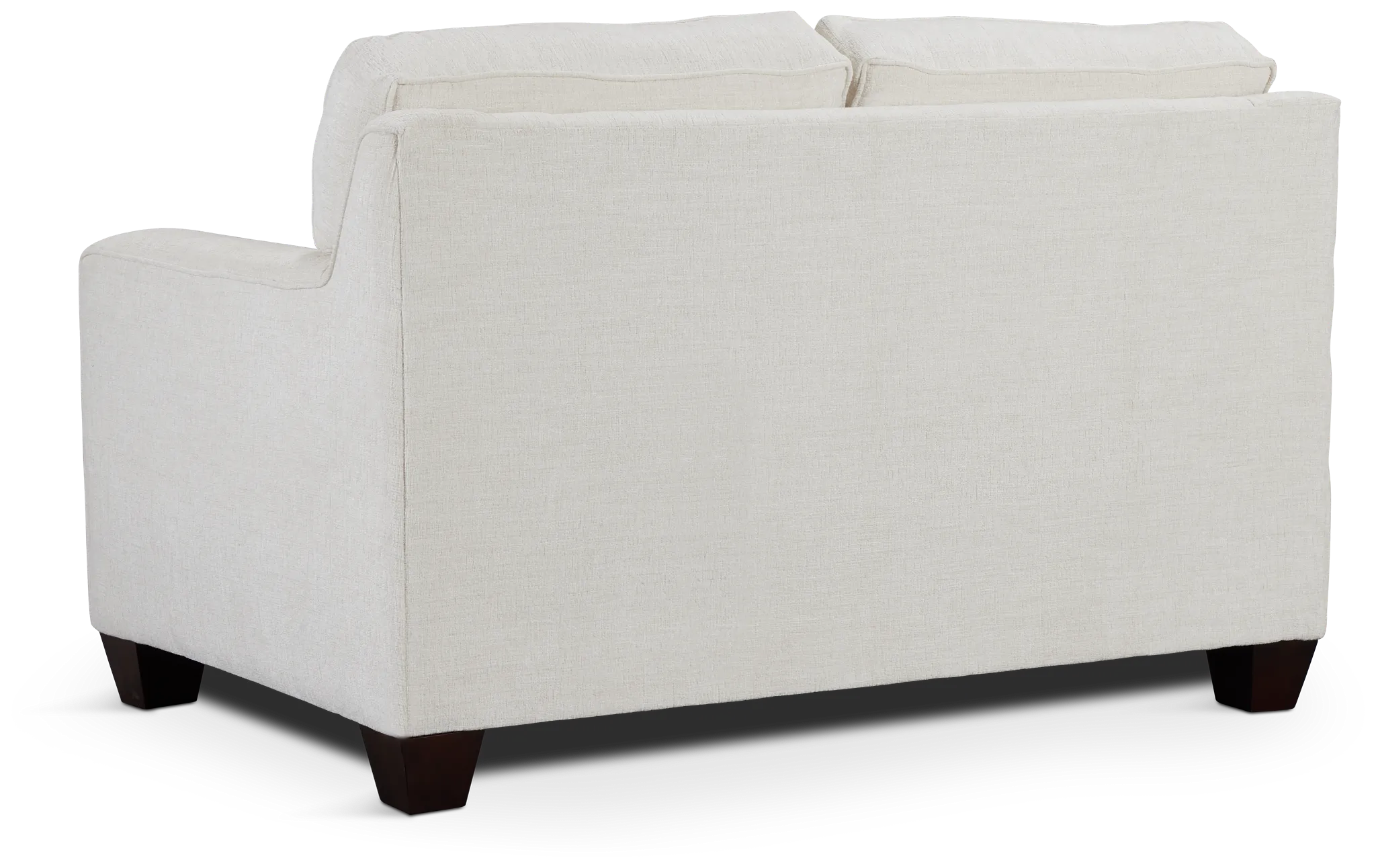 Andie White Fabric Loveseat