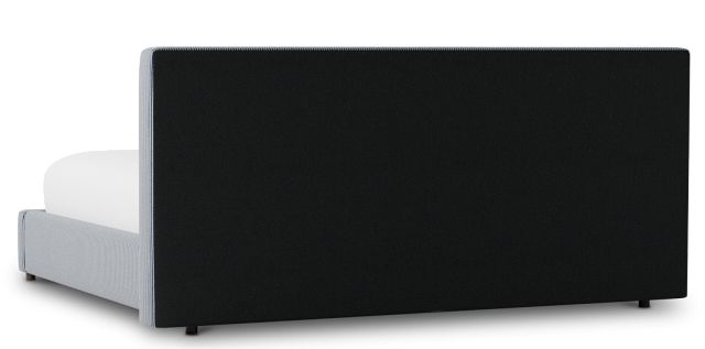 Grayton Lucy Navy 44" Upholstered Platform Bed