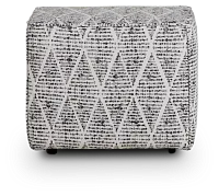 Foster Black Indoor/outdoor Accent Ottoman