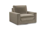Edgewater Joya Beige Swivel Chair