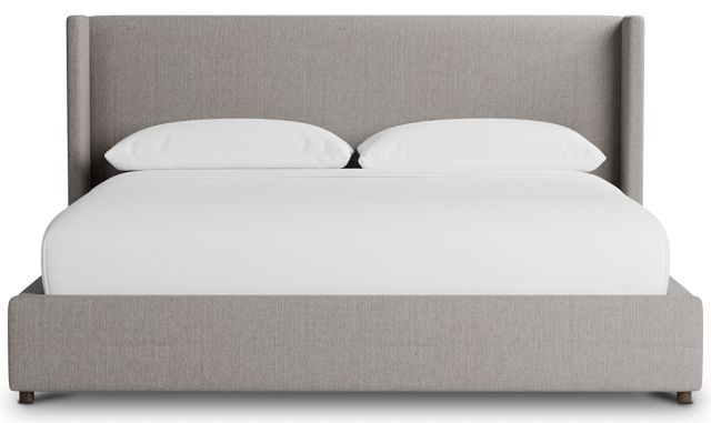 Captiva Peyton Gray 48" Upholstered Shelter Bed