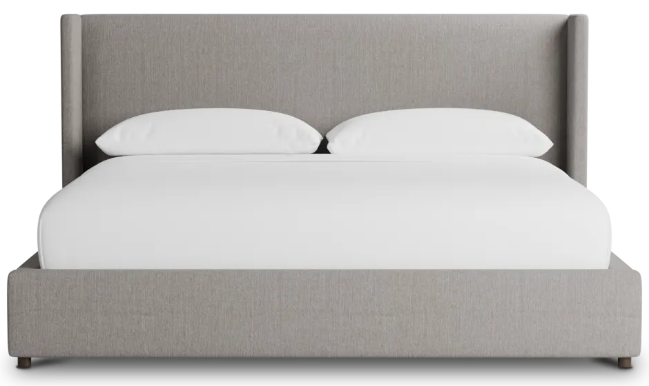 Captiva Peyton Gray 48" Upholstered Shelter Bed