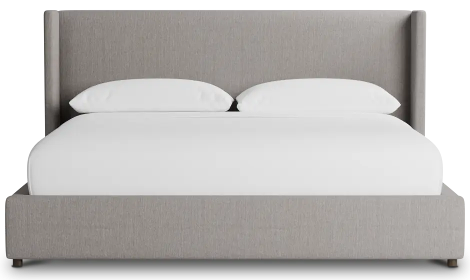 Captiva Peyton Gray 48" Upholstered Shelter Bed Captiva Peyton Gray 48" Upholstered Shelter Bed