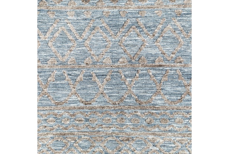 Milton Light Beige Poly Blend 8x10 Area Rug