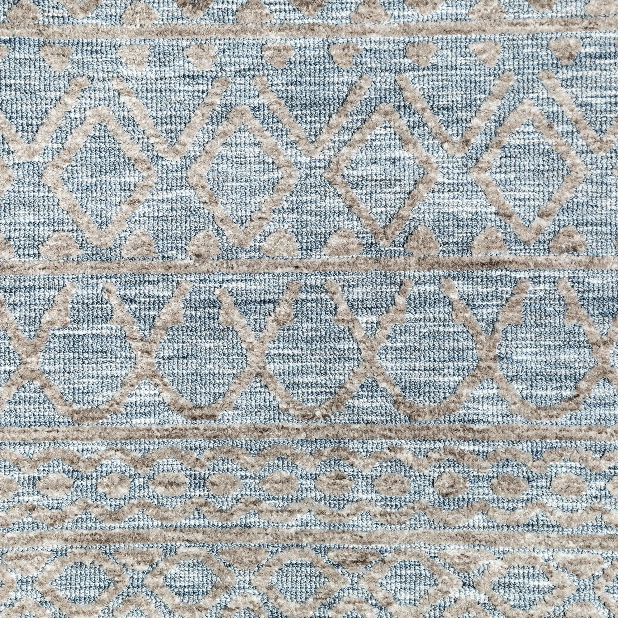 Milton Light Beige Poly Blend 8x10 Area Rug