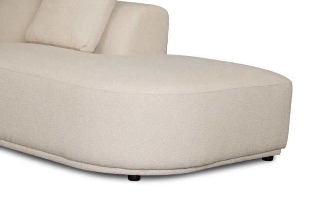 Catalina Beige Fabric Large Left Chaise Sectional