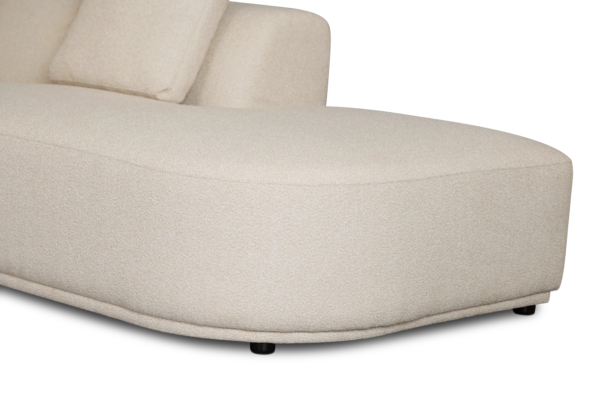 Catalina Beige Fabric Large Left Chaise Sectional