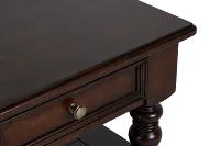 Savannah Dark Tone Storage Square Coffee Table