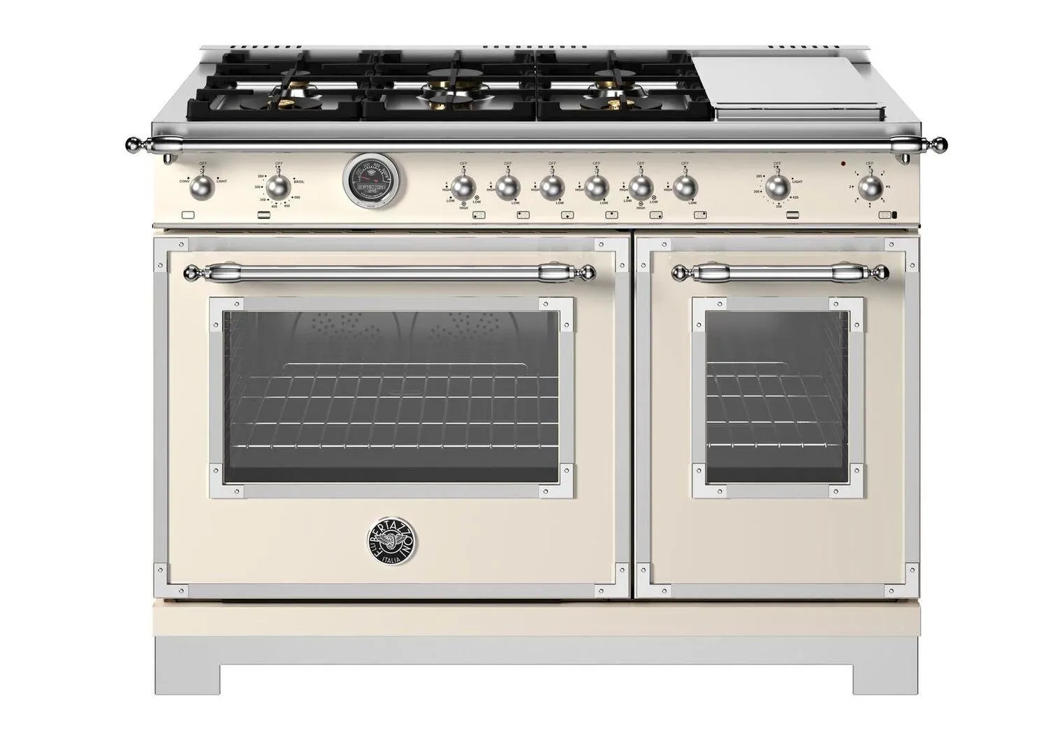 Bertazzoni 486 Series Ivory 48" Gas Range
