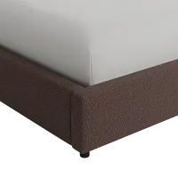Grayton Elite Dark Brown 44" Upholstered Platform Bed