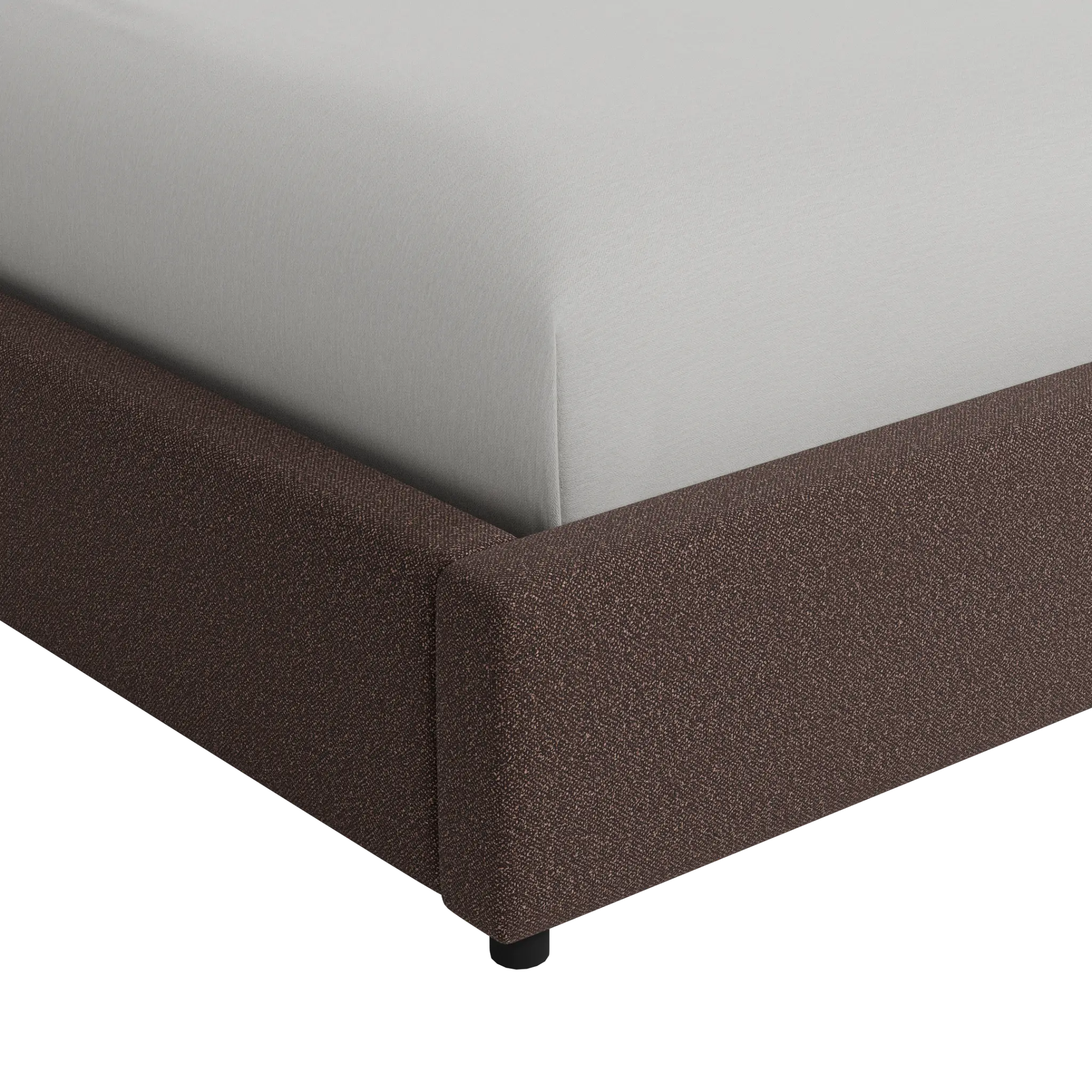 Grayton Elite Dark Brown 44" Upholstered Platform Bed Grayton Elite Dark Brown 44" Upholstered Platform Bed