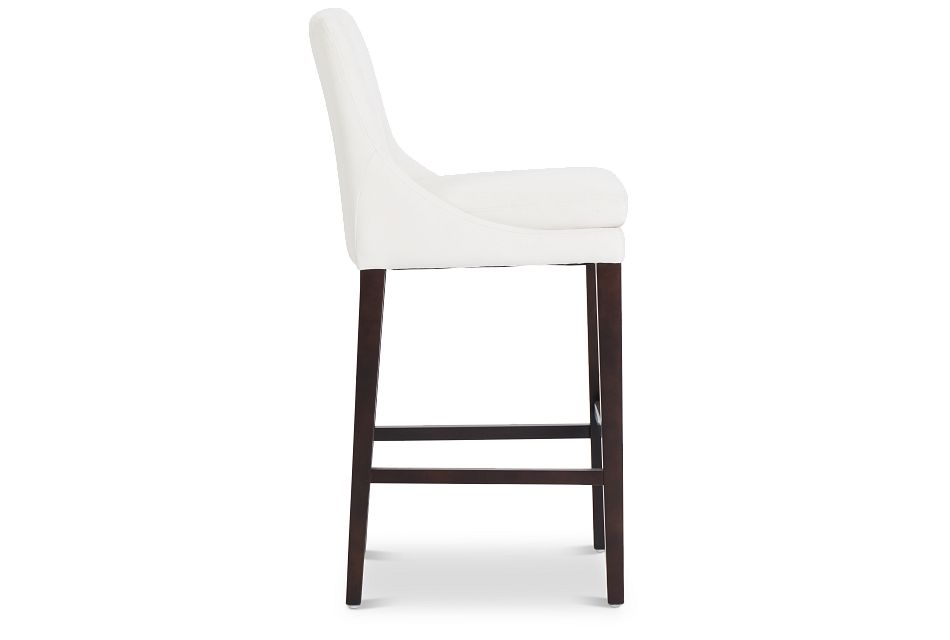 Tito White 30" Upholstered Barstool