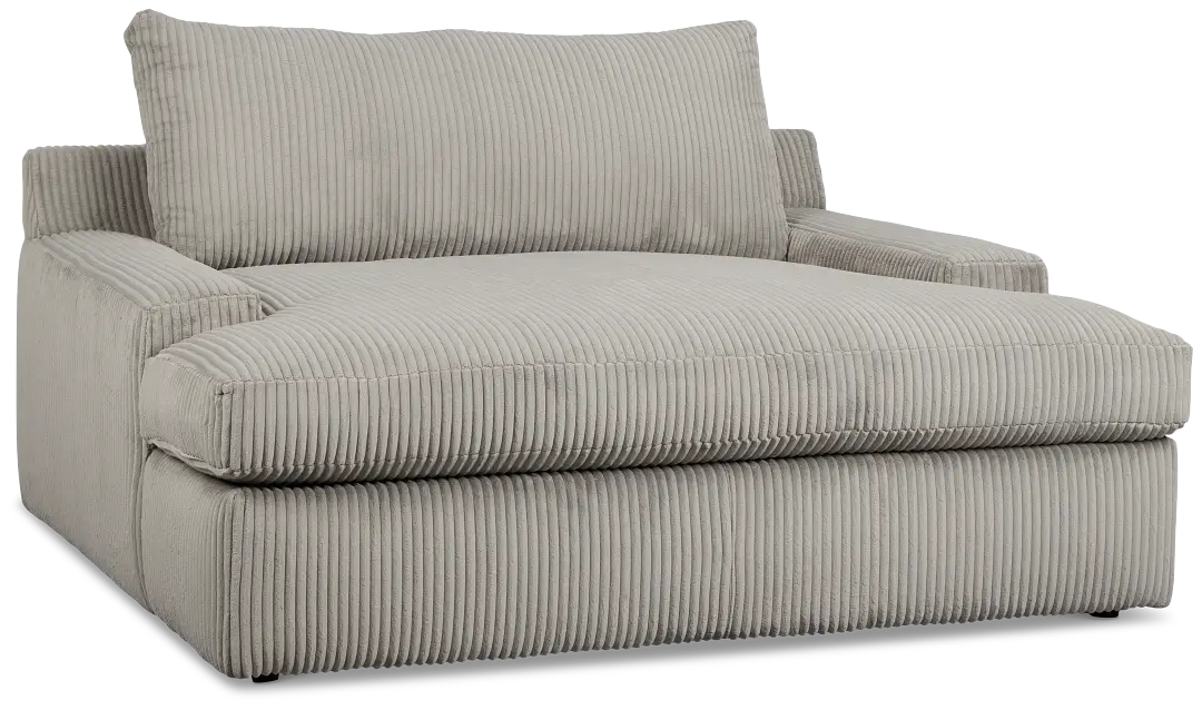 Charlie Gray Fabric Chaise Charlie Gray Fabric Chaise