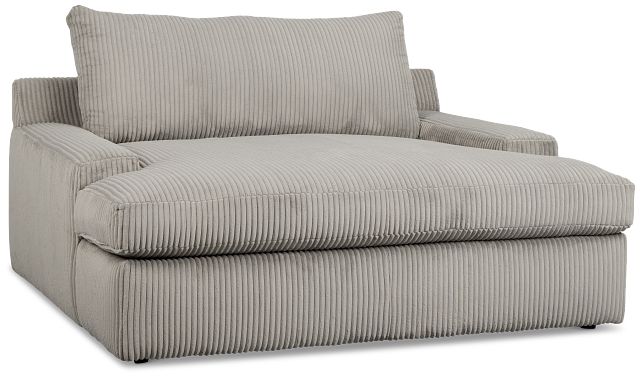 Charlie Gray Fabric Chaise