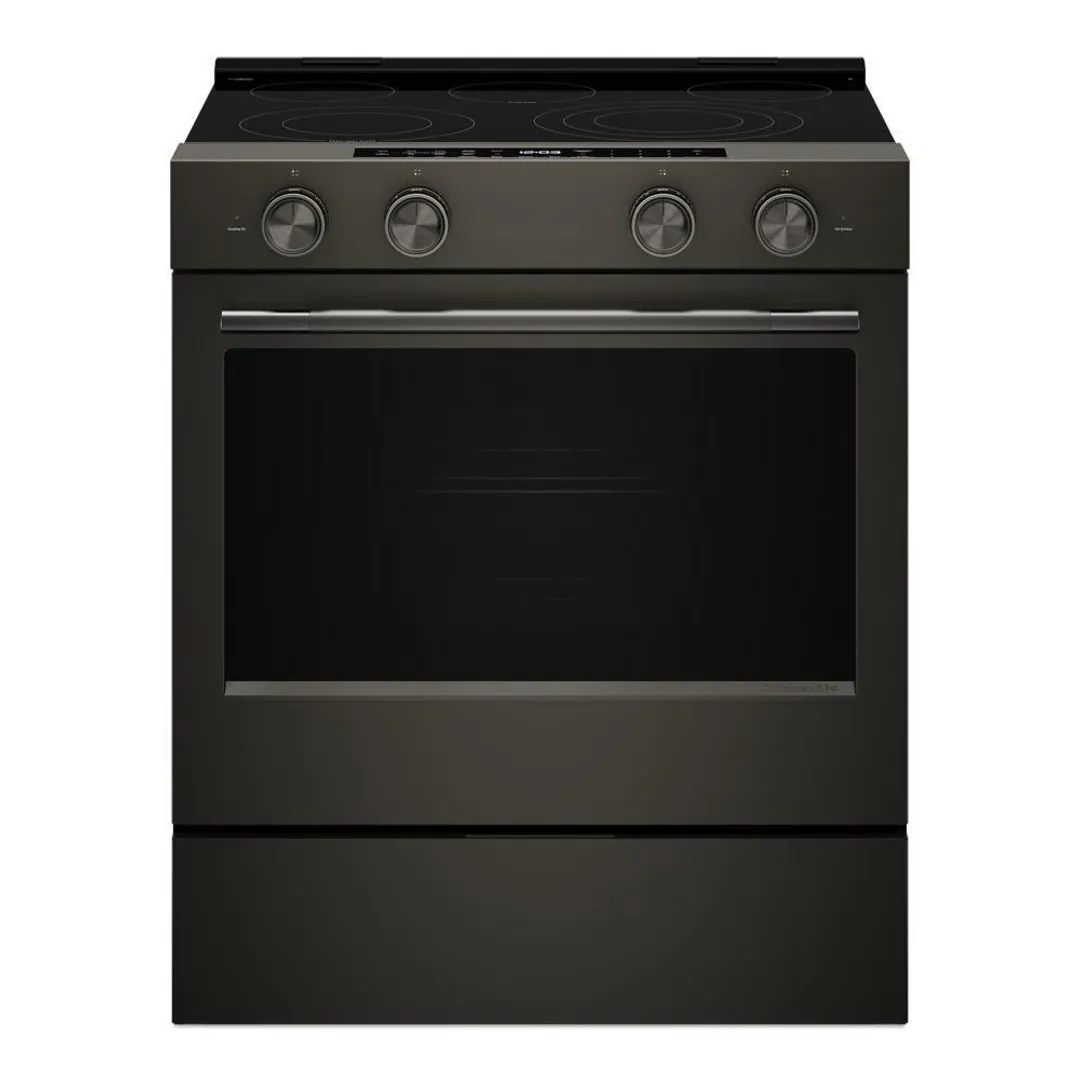 Kitchenaid 530 Series Black Electric Range