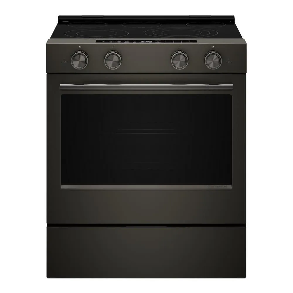 Kitchenaid 530 Series Black Electric Range