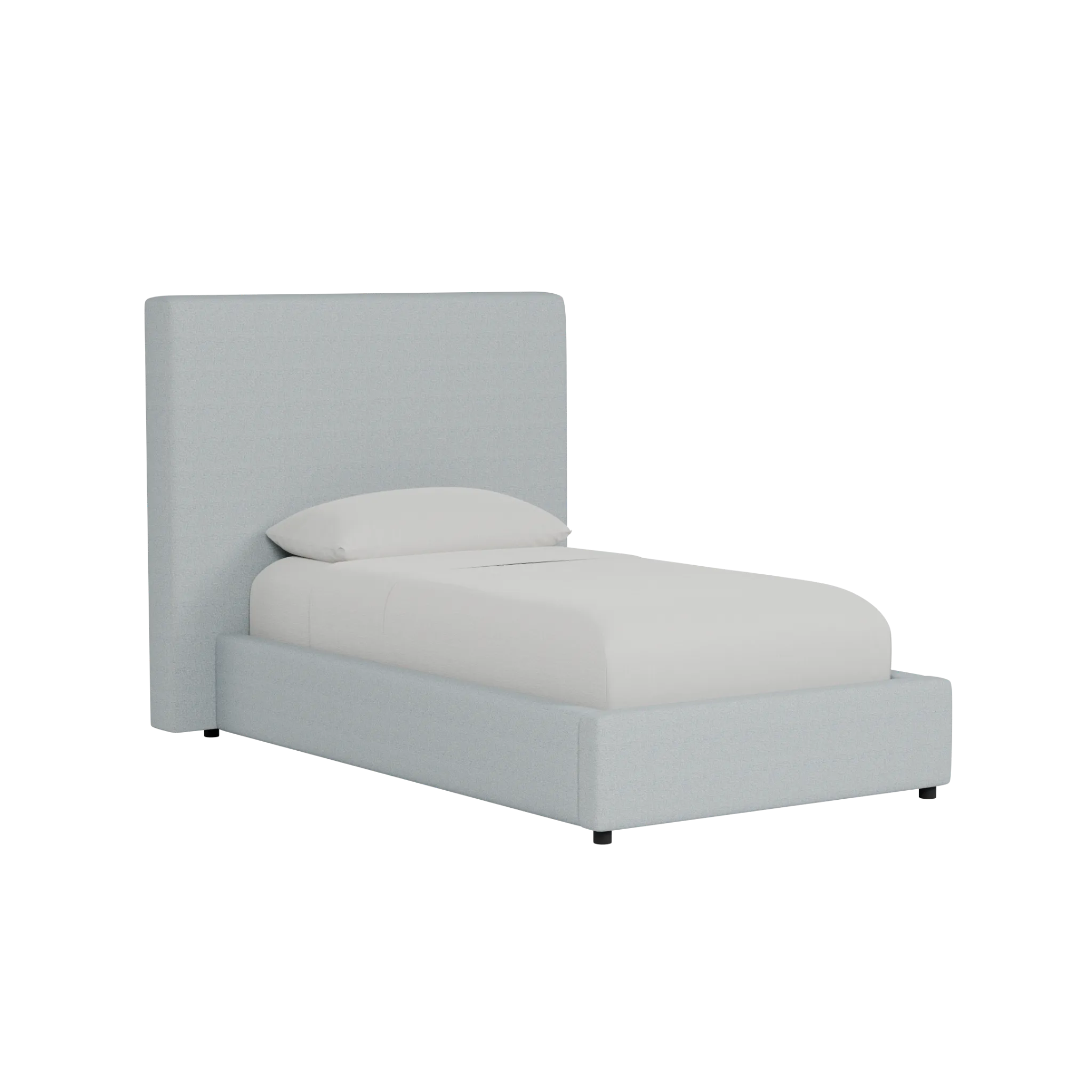 Grayton Natural Beauty Light Blue 54" Upholstered Platform Bed