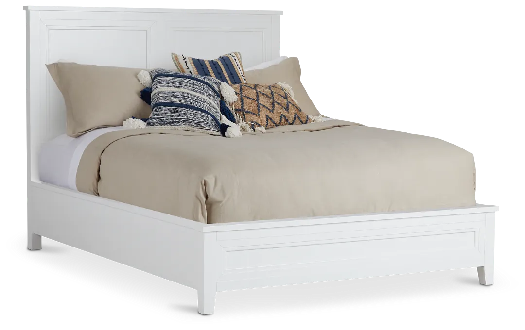 Nantucket White Panel Bed
