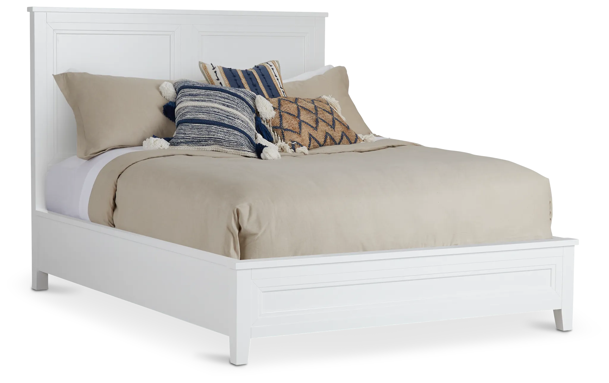 Nantucket White Panel Bed