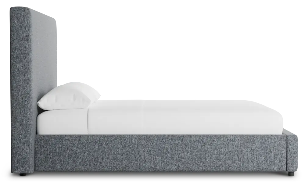 Gayton Elavation Gray 54" Upholstered Platform Bed Gayton Elavation Gray 54" Upholstered Platform Bed