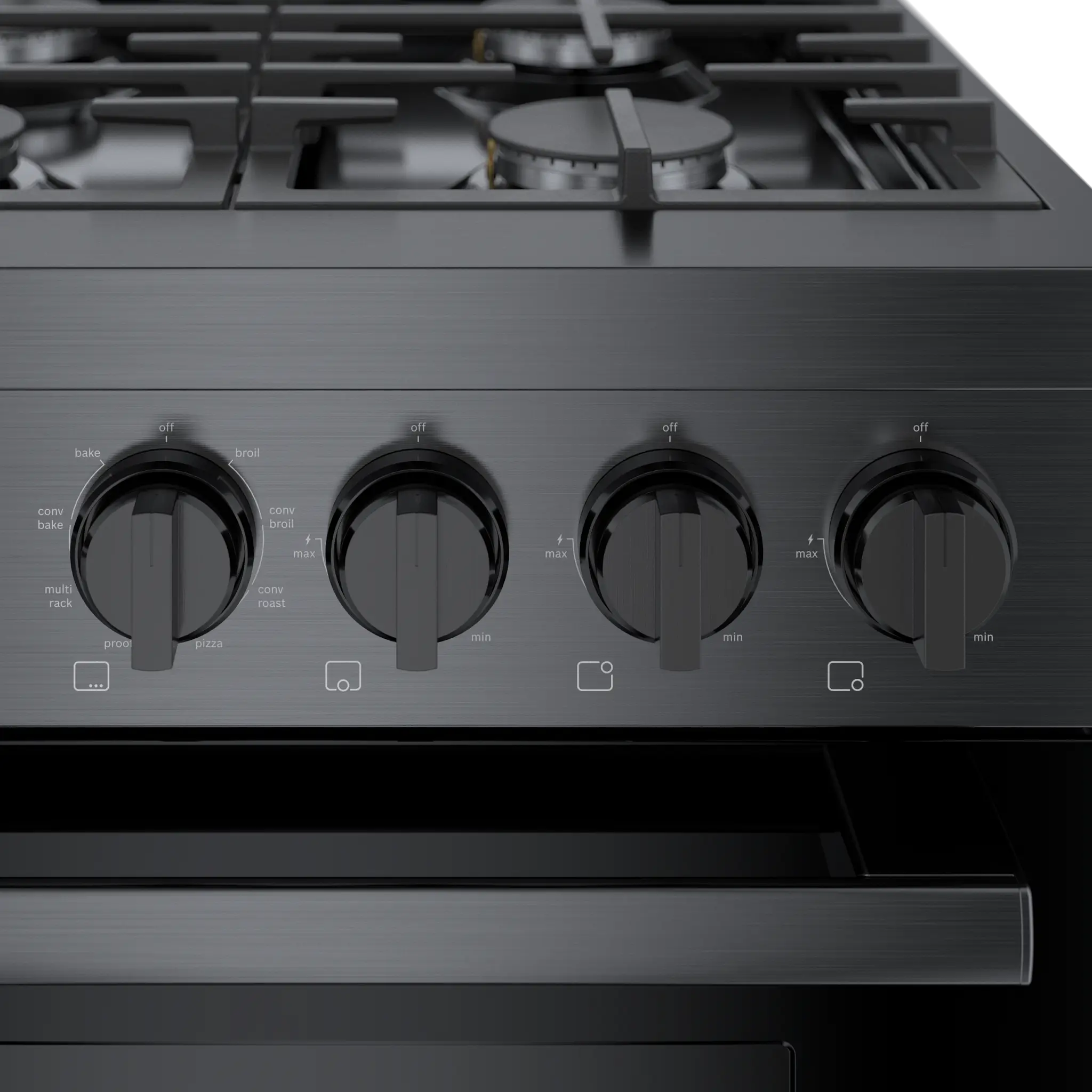 Bosch 800 Series Black 36" Dual Fuel Range Bosch 800 Series Black 36" Dual Fuel Range