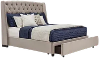Raven Gray Uph Platform Storage Bed