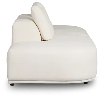Catalina White Fabric 2-piece Modular Sofa
