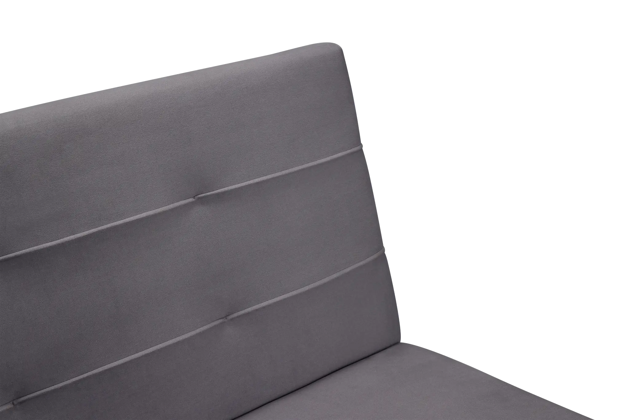 Ellie Dark Gray Velvet Sofa Futon Ellie Dark Gray Velvet Sofa Futon