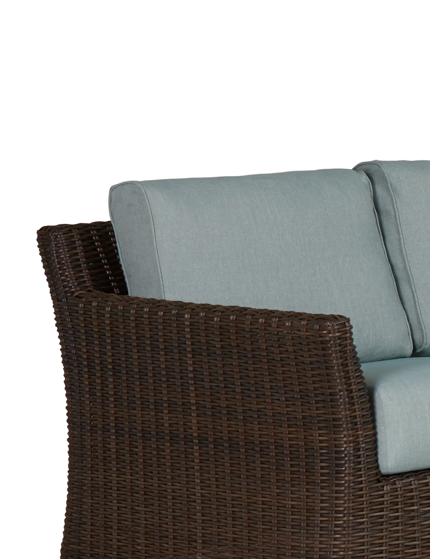 Southport Teal Woven Large Two-arm Sectional Southport Teal Woven Large Two-arm Sectional