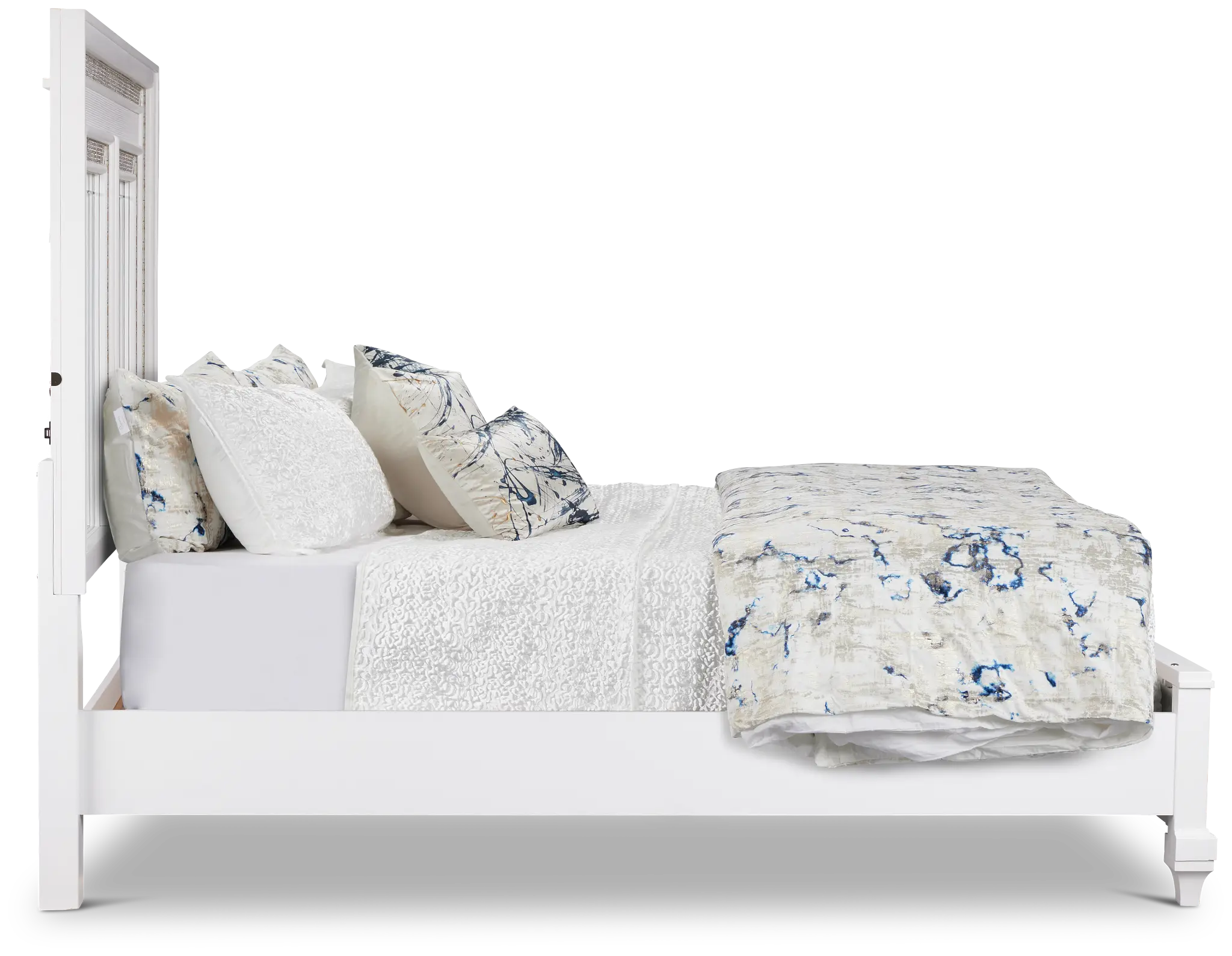 Milan White Panel Bed Milan White Panel Bed