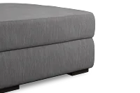 Edgewater Revenue Gray Ottoman