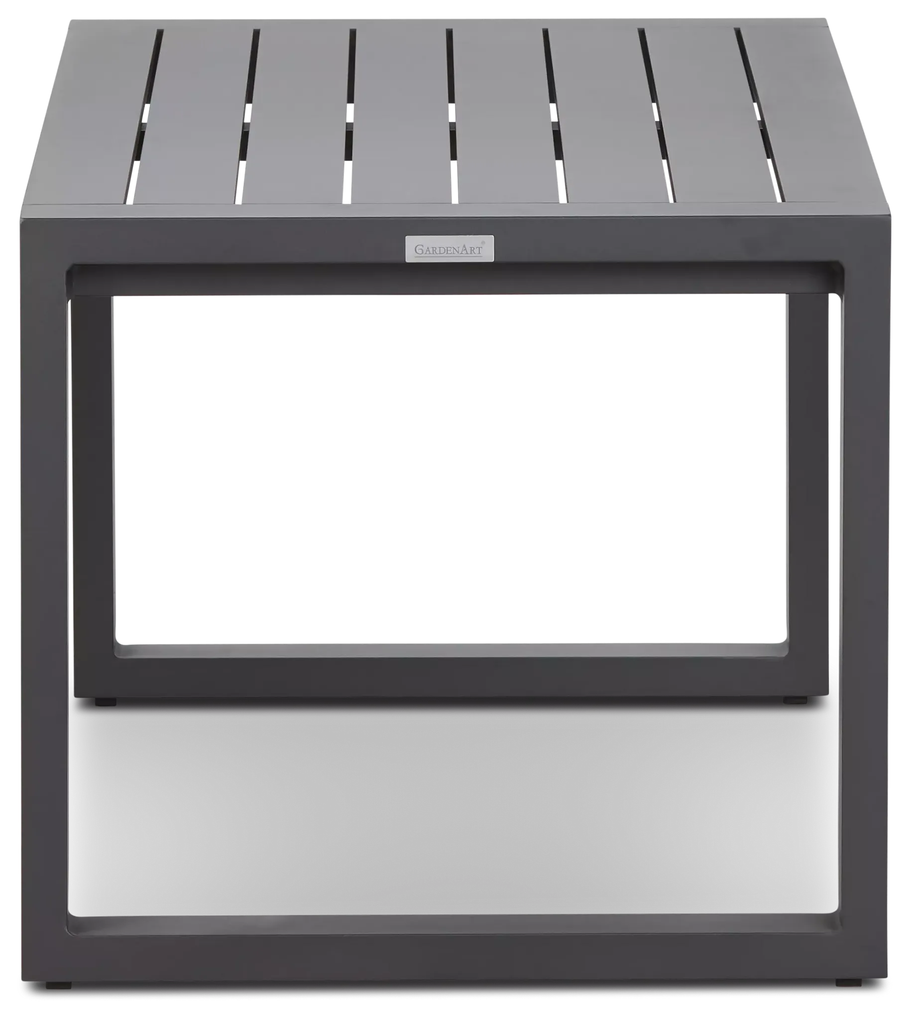 Linear2 Dark Gray Aluminum Coffee Table