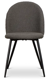 Alba Dark Brown Upholstered Side Chair