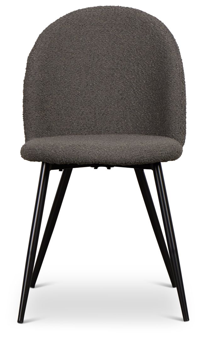 Alba Dark Brown Upholstered Side Chair