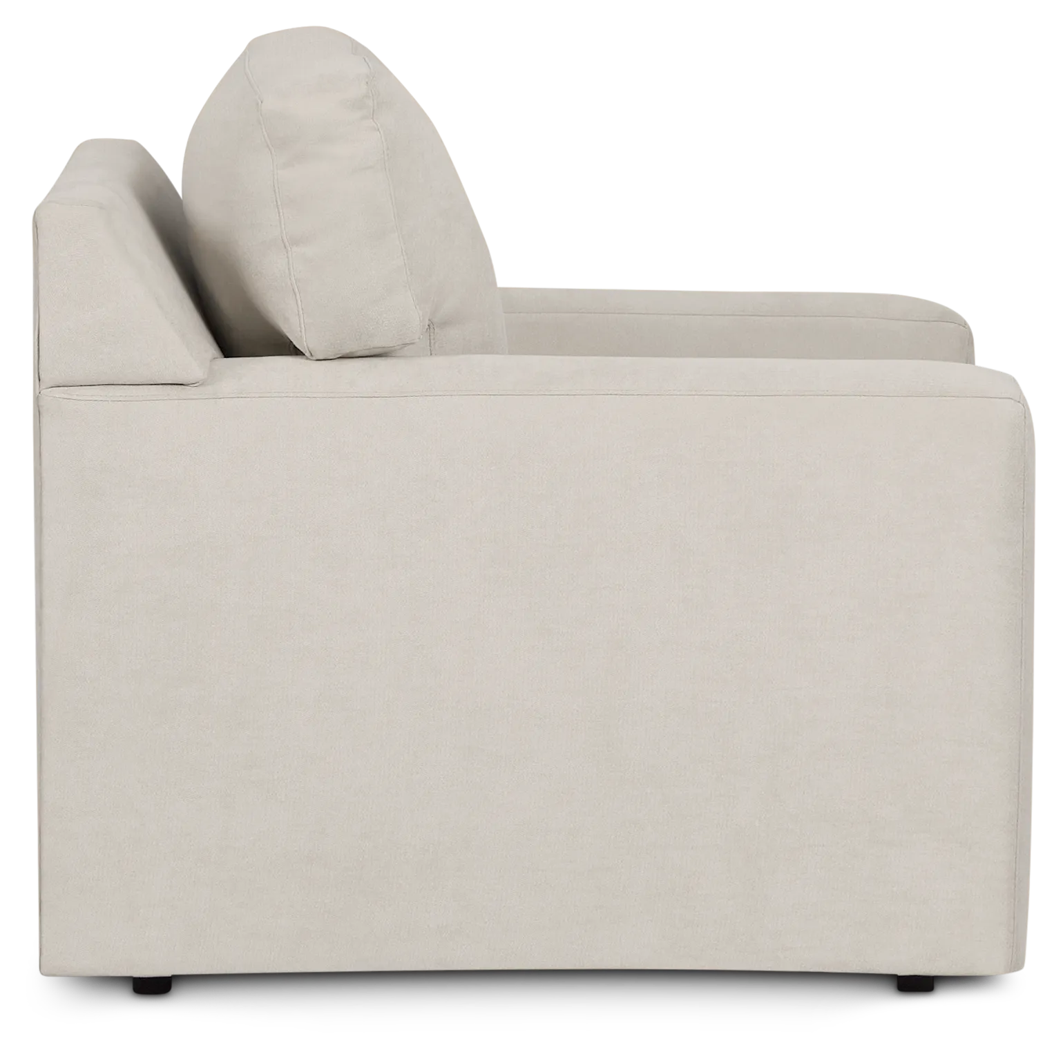 Hudson Gray Fabric Swivel Chair