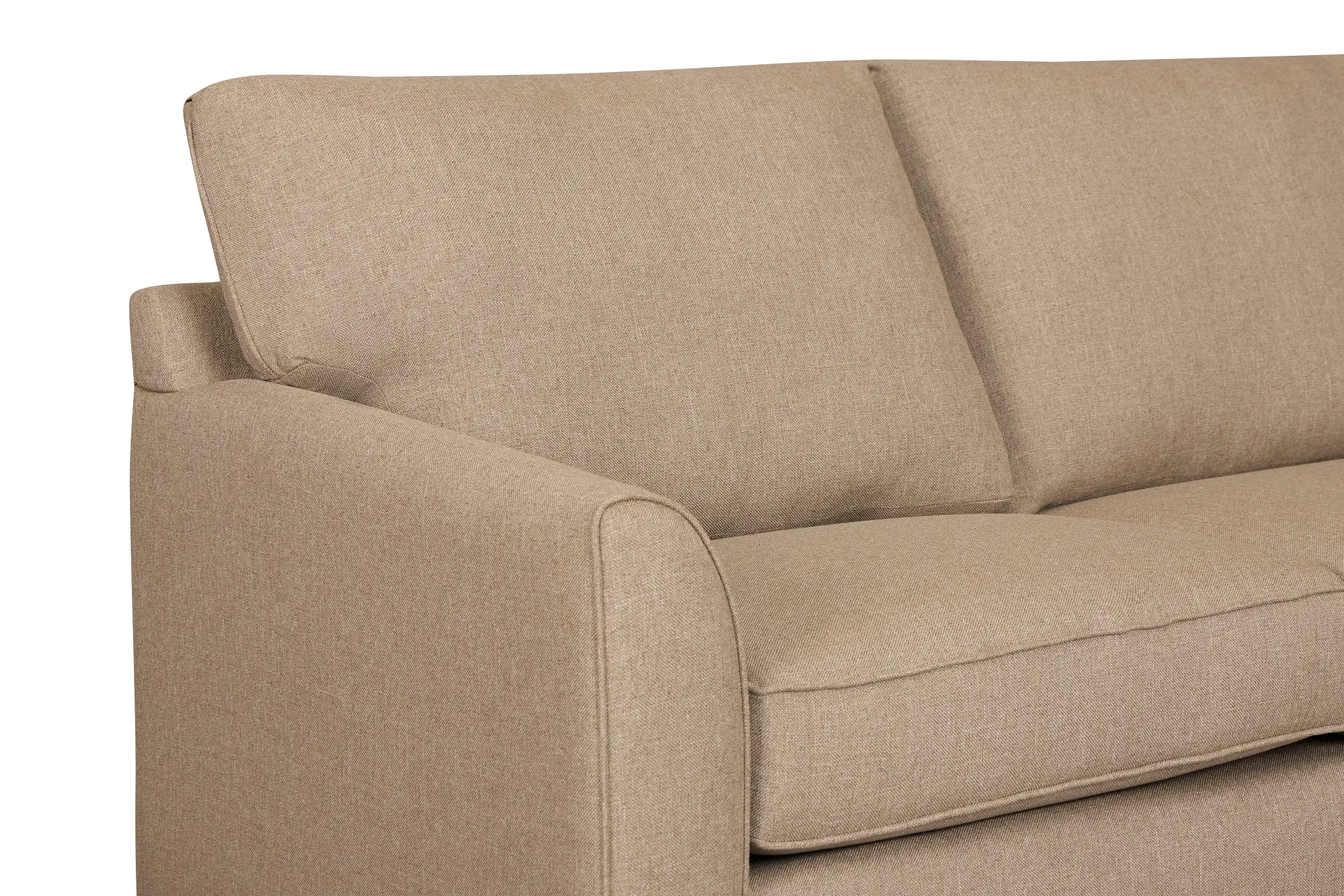 Tate Brown Fabric Right Chaise Sectional