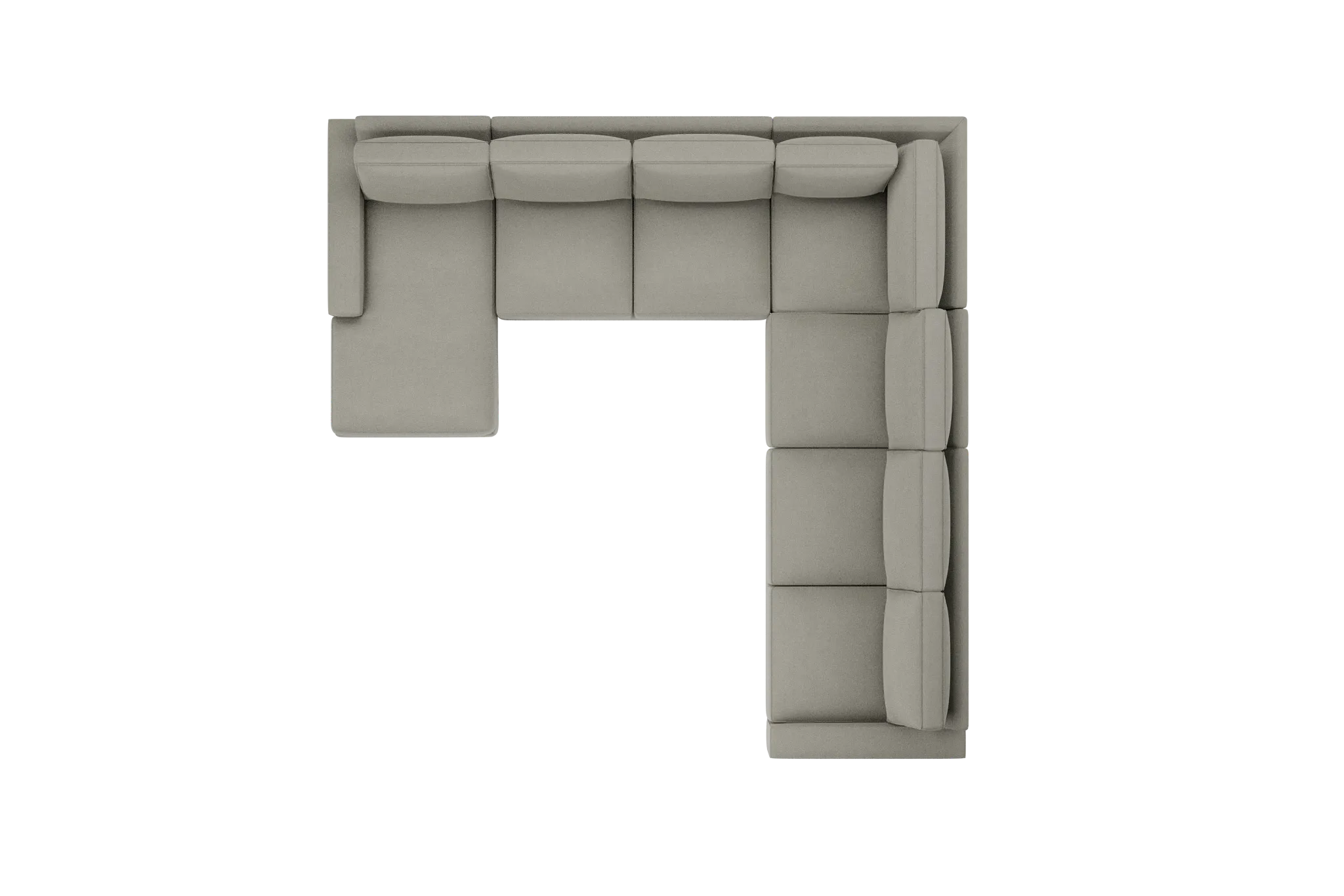 Edgewater Elite Gray Large Left Chaise Sectional