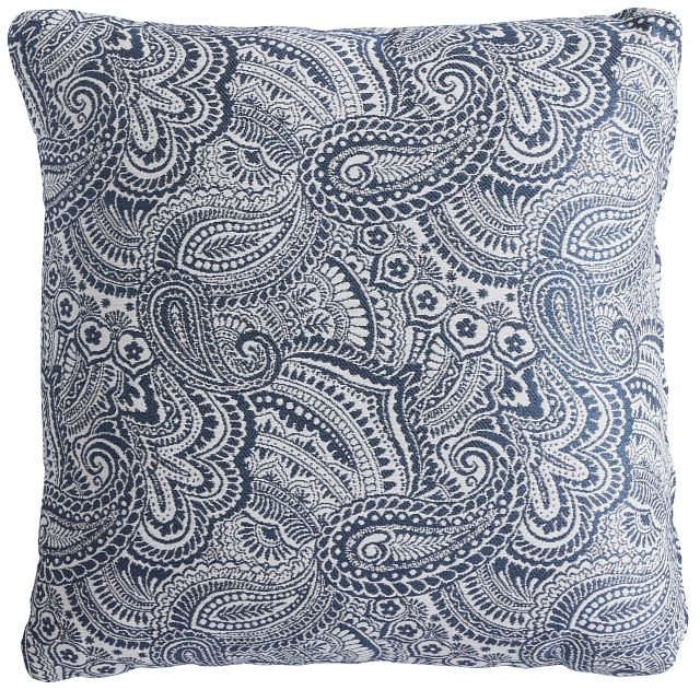 Venezia Dark Blue 18" Accent Pillow