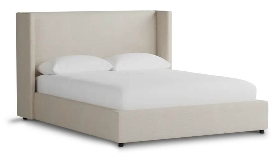 Captiva Suave Beige 48" Upholstered Shelter Bed Captiva Suave Beige 48" Upholstered Shelter Bed