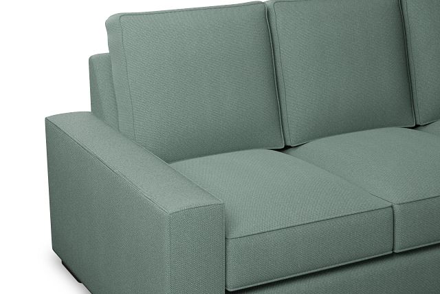 Edgewater Delray Light Green 84" Sofa W/ 3 Cushions