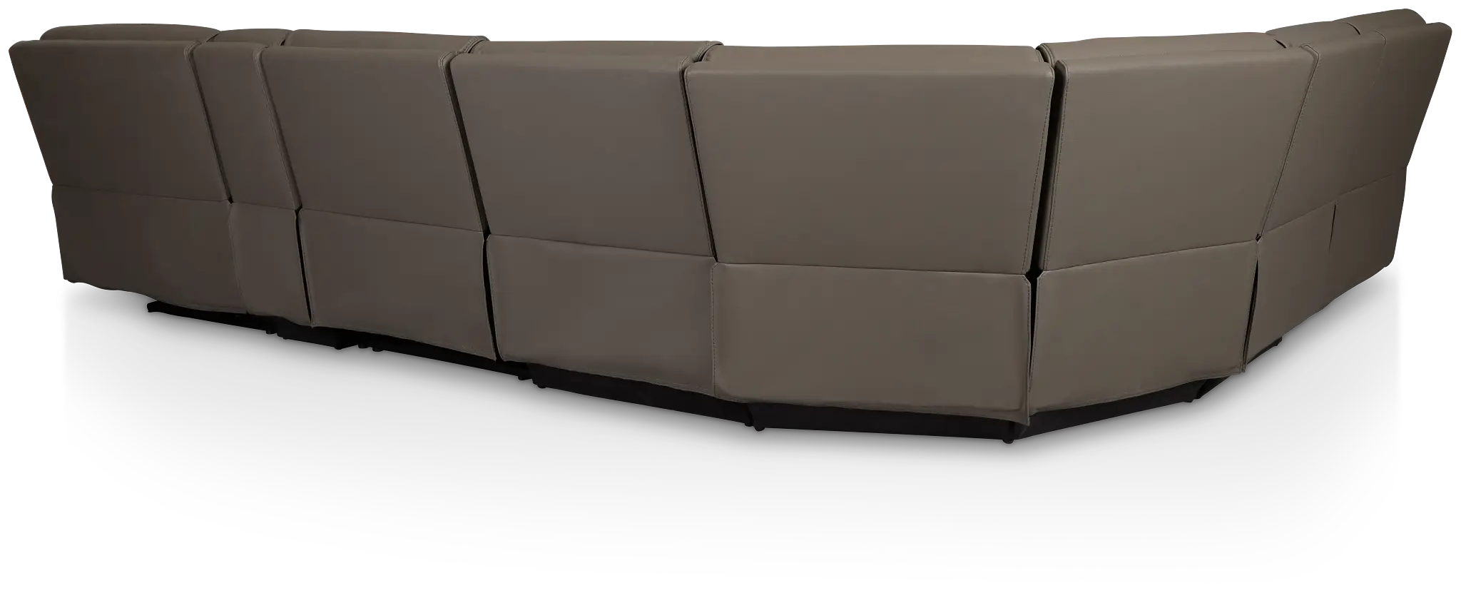 Rhett Gray Micro Large Two-arm Power Reclining Sectional Rhett Gray Micro Large Two-arm Power Reclining Sectional