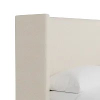 Captiva Merino Light Beige 48" Upholstered Shelter Bed