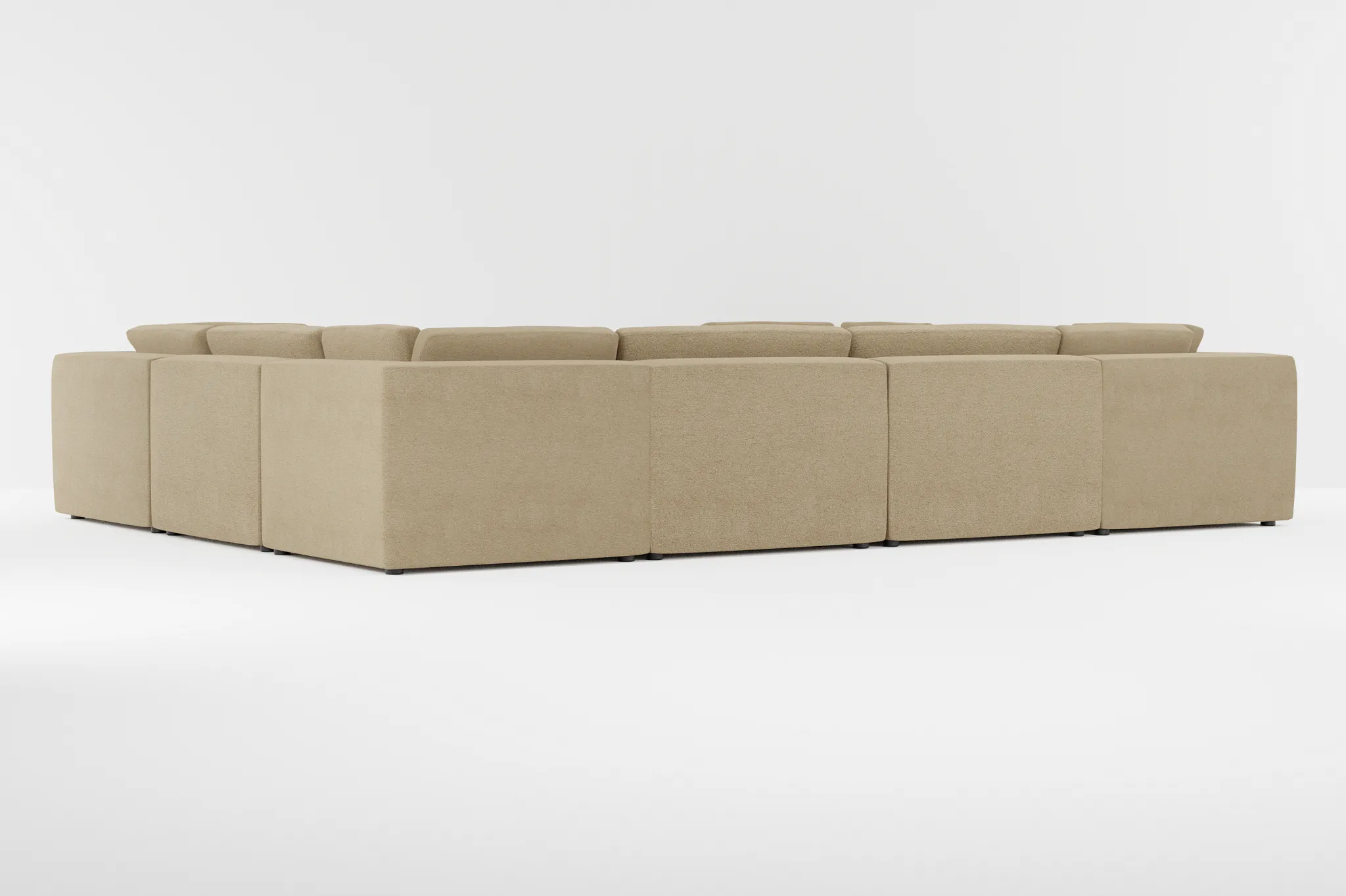 Destin Elite Taupe Fabric 8-piece Modular Sectional